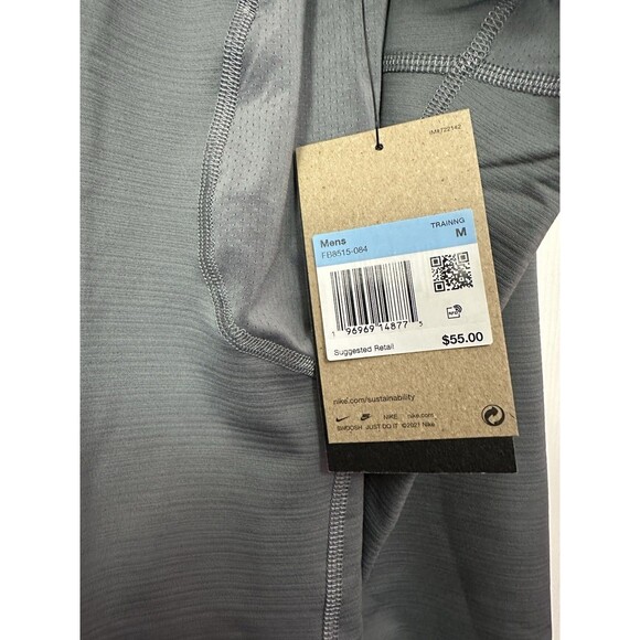 Size M Nike Mens Pro DRI-FIT Warm Long Sleeve Shirt Mock Neck Golf FB8515-084 - Picture 4 of 4